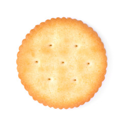 Cracker isolated on  white background