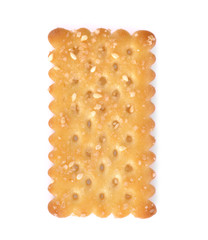 Cracker isolated on  white background