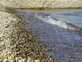 Pebbles on the river Bank