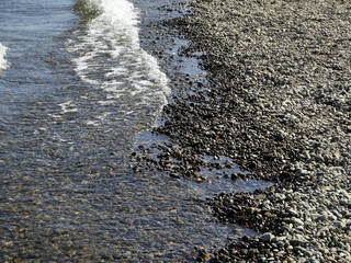 Pebbles on the river Bank