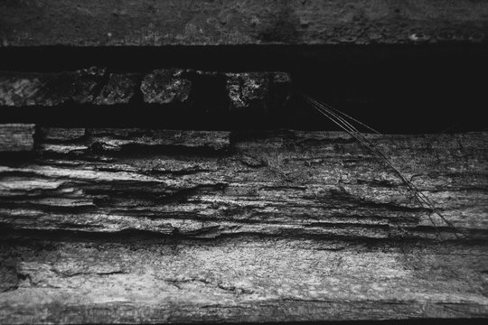 cracked old wood 