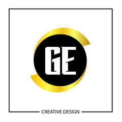 Initial Letter GE Logo Template Design