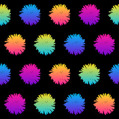 Abstract rainbow seamless pattern background. Modern swatch for greeting card, birthday party invitation, menu, wallpaper, holiday shop sale, bag print, t shirt, workshop advertising etc.