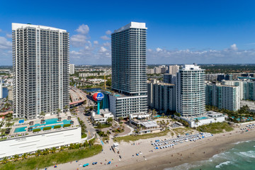 Hallandale Beach Florida Aerials