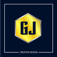 Initial Letter GJ Logo Template Design