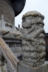 dragon  statue in temple chaina 