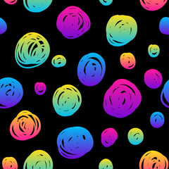 Abstract rainbow seamless pattern background. Modern swatch paint for birthday card, party invitation, sale wallpaper, holiday wrapping paper, fabric, bag print, t shirt, workshop advertising