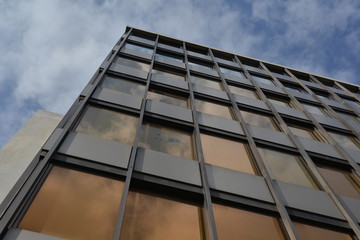Large building facade with windows