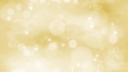 Gold colored blurry circle bokeh motion background. - Powered by Adobe