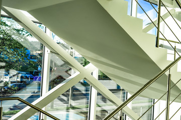 Naklejka premium Stairs in the office room