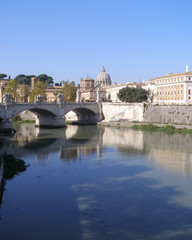 Fototapeta na wymiar River Tiber in Rome