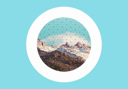 Geometric Photo Overlay Effects Set