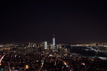 Fototapeta na wymiar New York at night