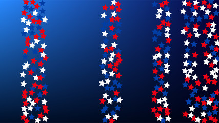 Colors of American Flag. USA Independence Day. . Invitation Background. Banner, Christmas and New Year card, Postcard, Packaging, Textile Print.