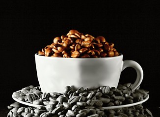 image of a cup of coffee  on the table