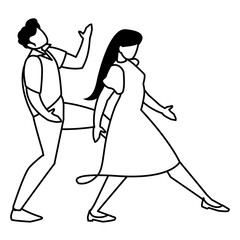 couple of dancers design