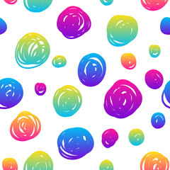 Abstract rainbow seamless pattern background. Modern swatch paint for birthday card, party invitation, sale wallpaper, holiday wrapping paper, fabric, bag print, t shirt, workshop advertising