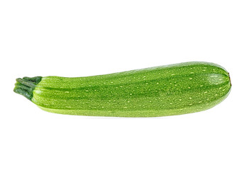Fresh zucchini isolated on a white background