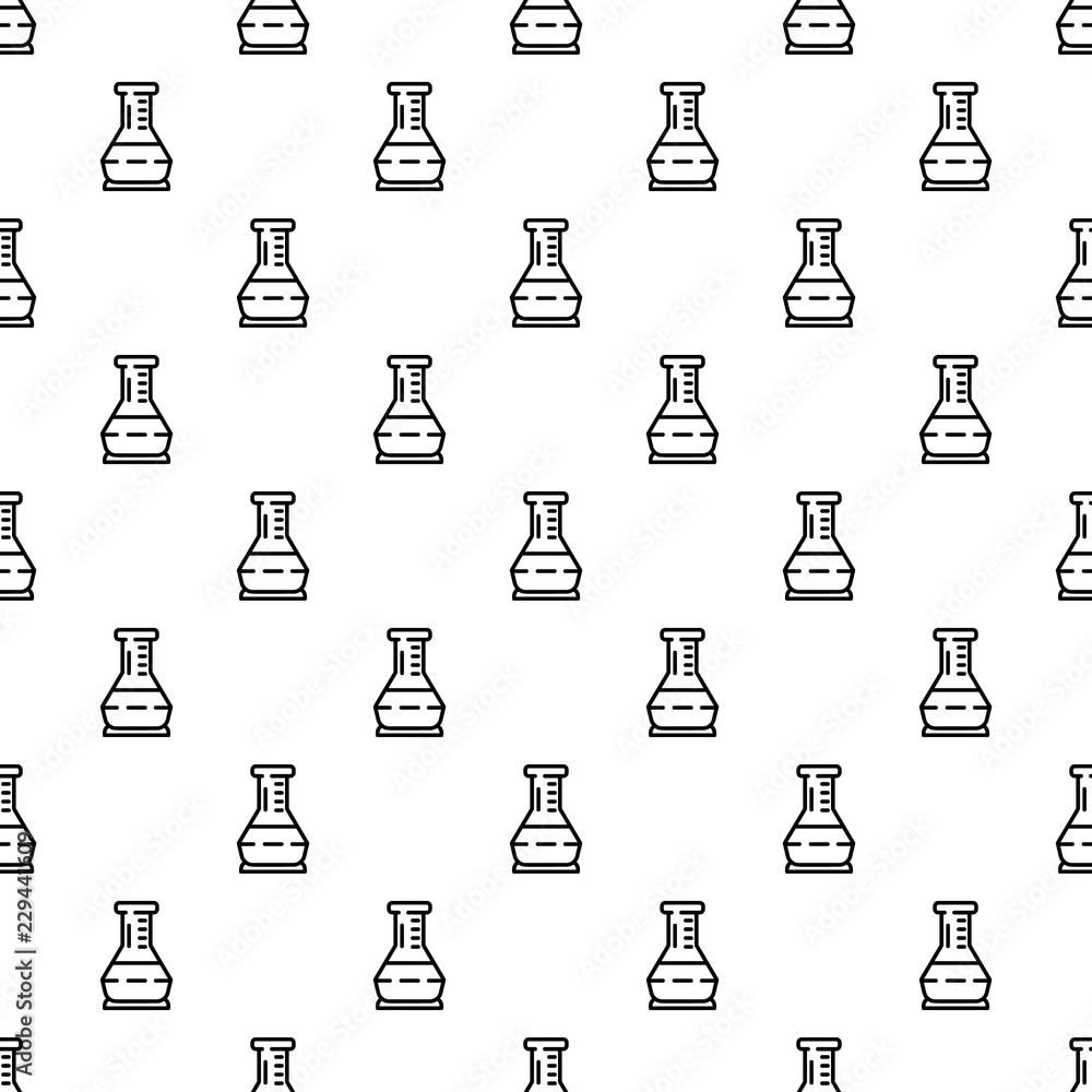 Poster glass flask pattern seamless repeat background for any web design