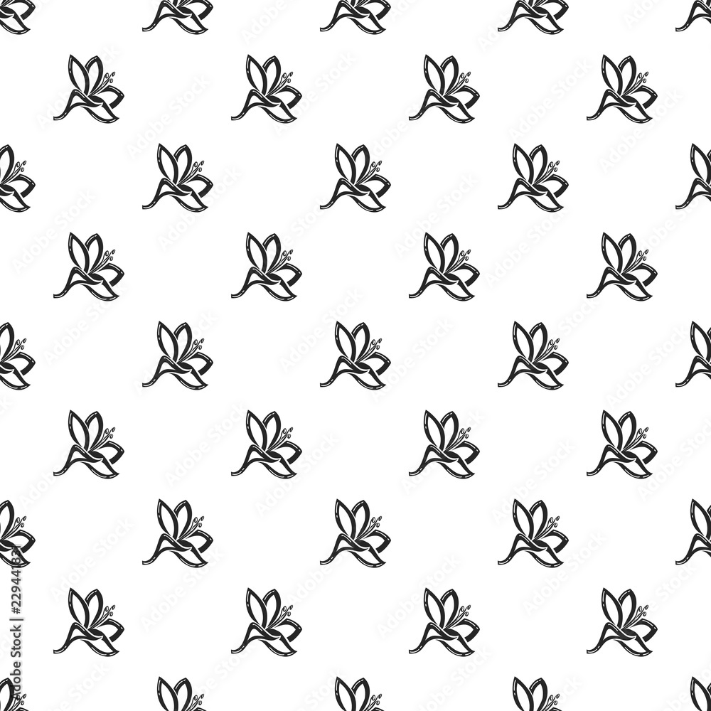 Poster plyumeriya flower pattern seamless repeat background for any web design