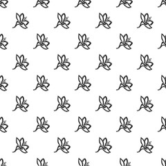 Plyumeriya flower pattern seamless repeat background for any web design