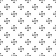 Top view calendula pattern seamless repeat background for any web design