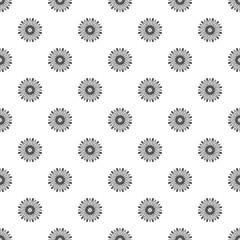Top view chamomile pattern seamless repeat background for any web design