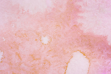 Fototapeta premium watercolor background orange light pink. with iridescent paint and texture