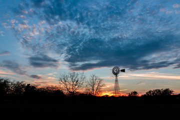 sunset in the hill country