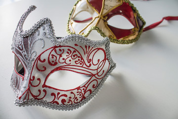 colored venetian masks