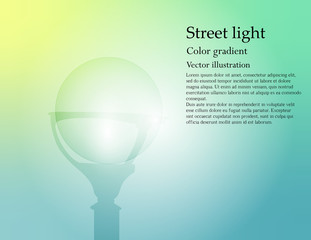 light bulb on blue background