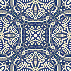 Seamless abstract floral ornamental background