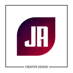 Initial Letter JA Logo Template Design