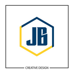 Obraz premium Initial Letter JB Logo Template Design