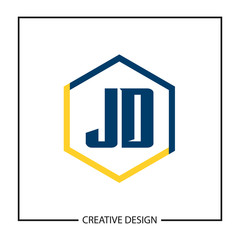 Initial Letter JD Logo Template Design