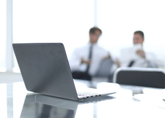 laptop on the table