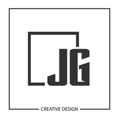 Initial Letter JG Logo Template Design