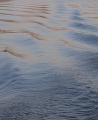 Gentle waves in evening sun