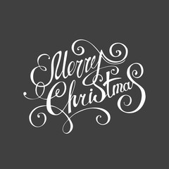 Mary Christmas font. Vector winter lettering inspiration.