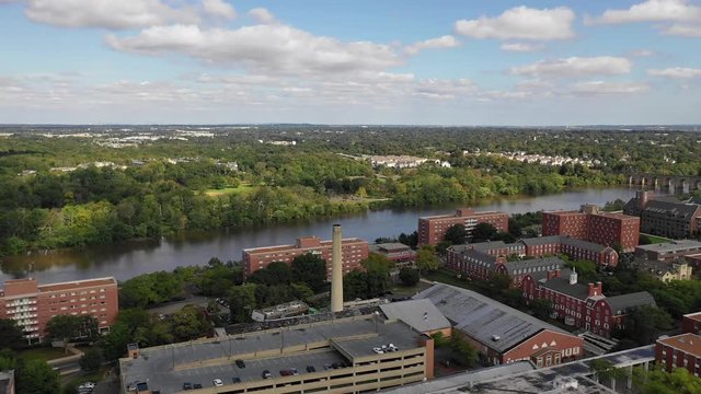 Aerial of New Brunswick, New Jersey