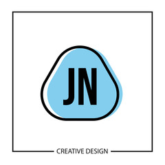 Initial Letter JN Logo Template Design