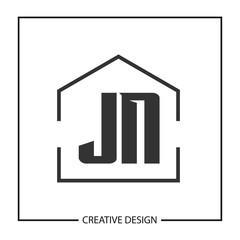 Initial Letter JN Logo Template Design