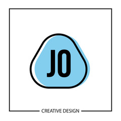 Initial Letter JO Logo Template Design