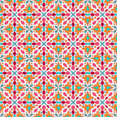 Abstract colorful geometry tessellation pattern