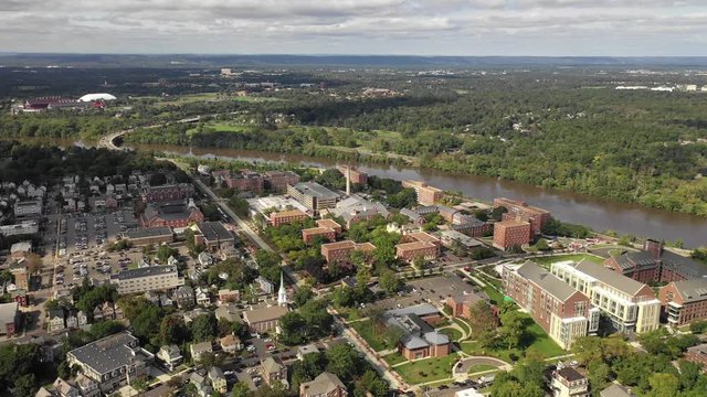 Aerial of New Brunswick, New Jersey