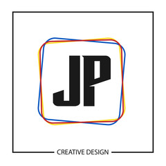 Initial Letter JP Logo Template Design