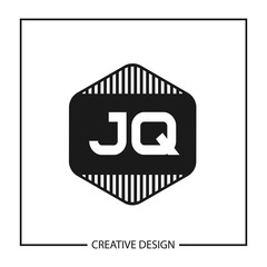 Initial Letter JQ Logo Template Design