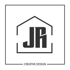 Initial Letter JR Logo Template Design
