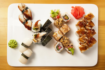 Rolls set on a platter