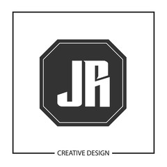 Initial Letter JR Logo Template Design